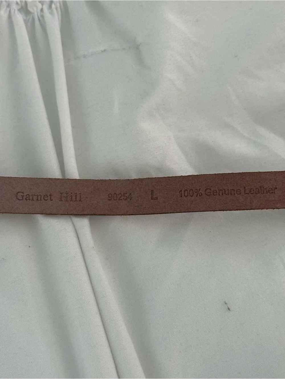 Garnet Hill Pink Leather Grommet Detail Belt